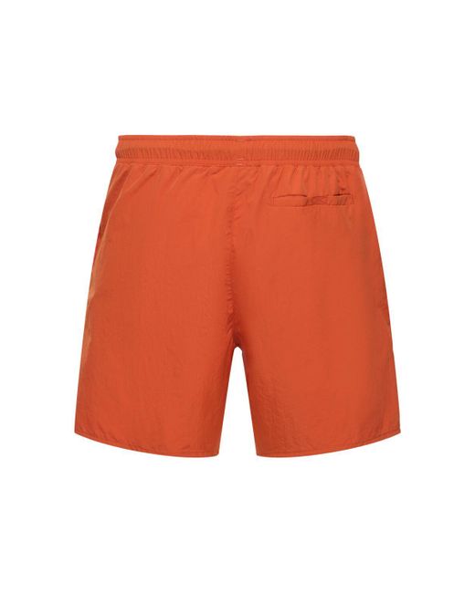 Napapijri Orange V-haldane Tech Swim Shorts for men