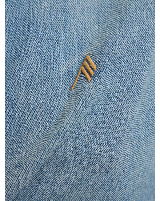 Camicia oversize lvr exclusive diana in denim di The Attico in Blue