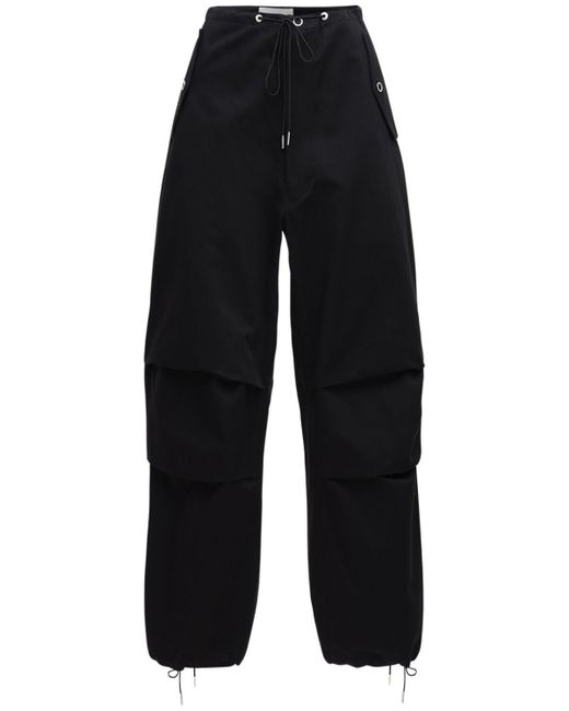 Dion Lee Cotton Twill Parachute Cargo Pants in Black | Lyst