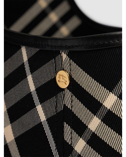 Burberry Black Large Canvas Tote Bag