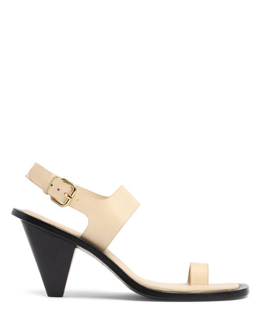 A.Emery Natural 85mm Leland Leather Sandals