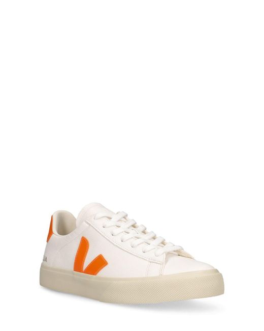 Veja Pink Campo Low Leather Sneakers