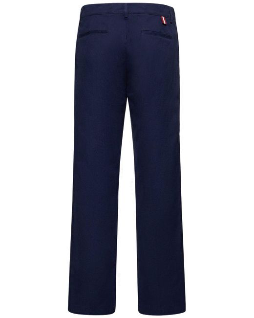 Pantalones chino de algodón Bally de hombre de color Blue