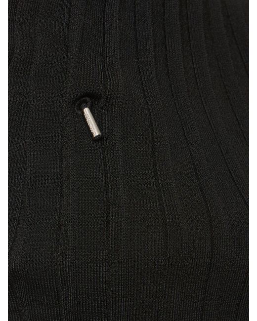 Top le haut maille plissé in maglia di Jacquemus in Black