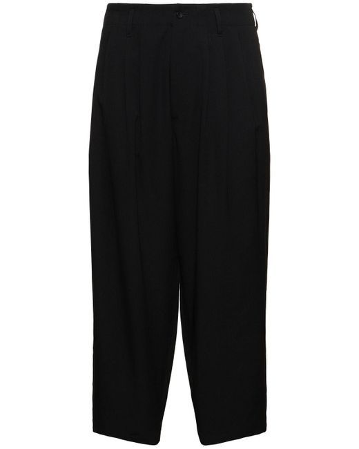 Pantalon en gabardine de laine g Yohji Yamamoto pour homme en coloris Black