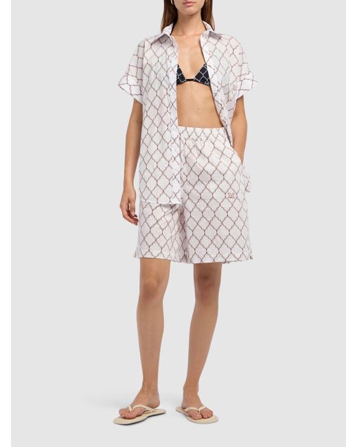 Max Mara Sponda コットンポプリンシャツ White
