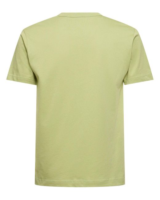 Camiseta de algodón con logo Comme des Garçons de hombre de color Green