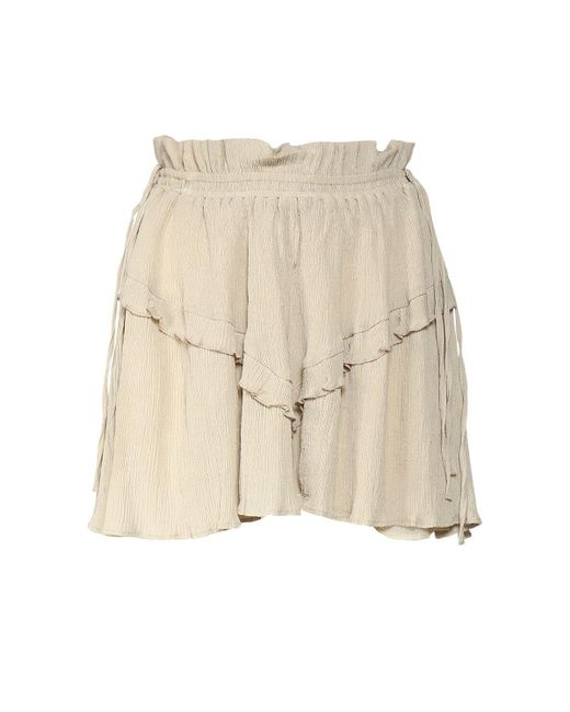 Étoile Isabel Marant Natural Itelo Cotton & Viscose Mini Skirt