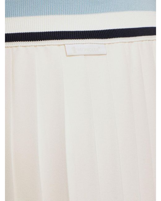 Moncler Natural Tech Pleated Maxi Skirt
