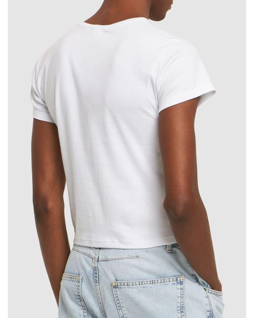 Jaded London White Ver Hot And Sexy Shrunken T-shirt for men
