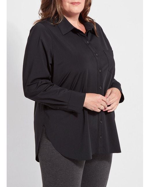 Lyssé Black Schiffer Button Down Curvy