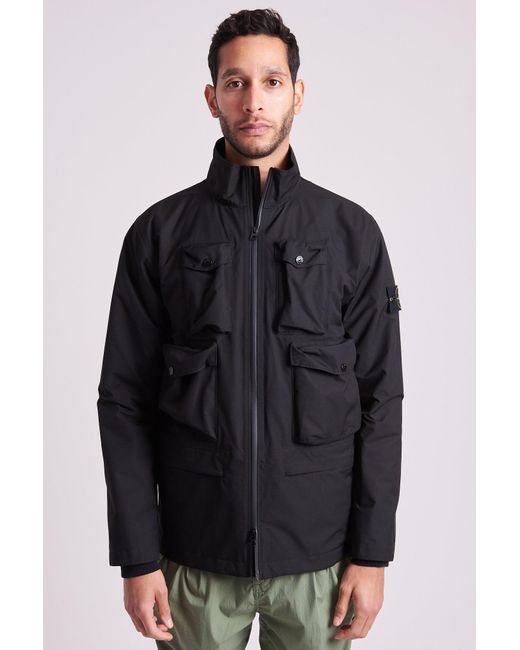 Stone Island 40430 Ripstop Gore-tex Jacket in Black for Men | Lyst