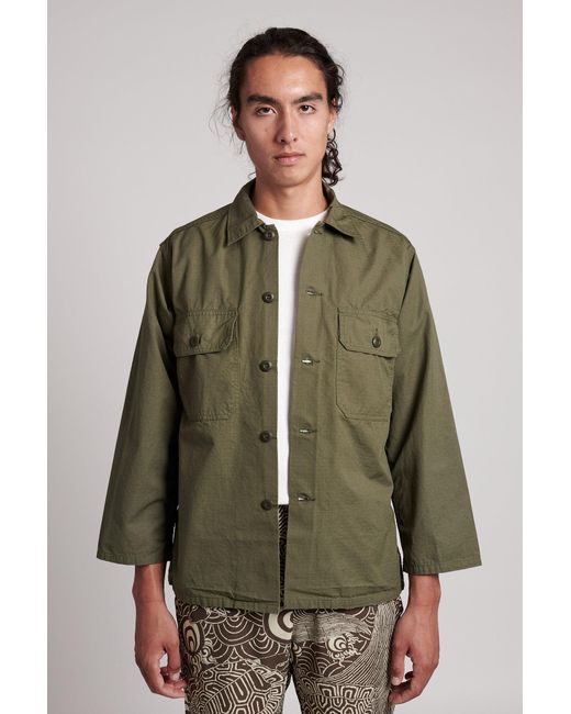 Orslow Trooper Fatigue Shirt in Army 