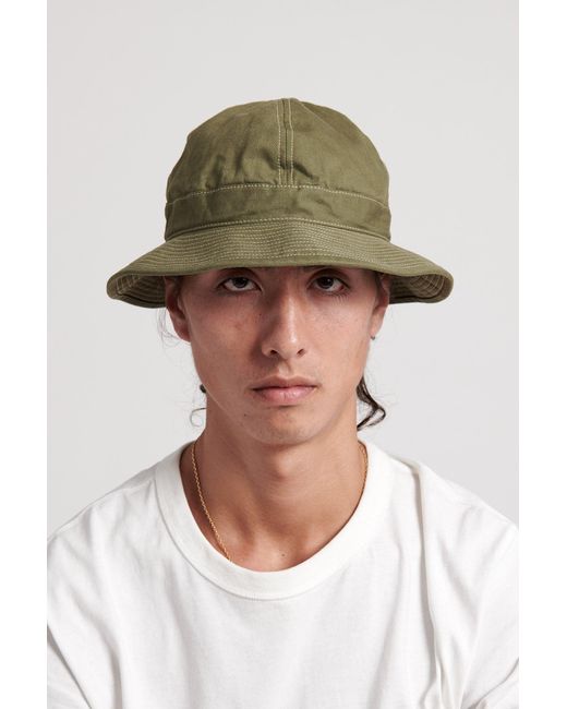 Orslow Us Navy Hat Herringbone in Army Green (Green) for Men | Lyst
