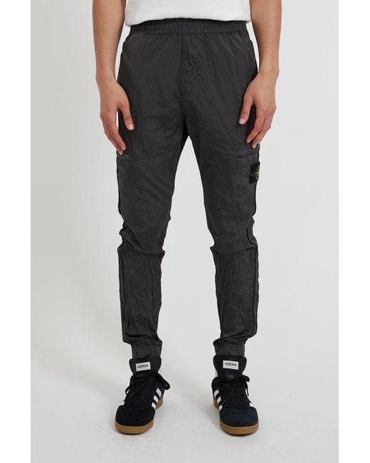 Stone Island Synthetic 31021 Nylon Metal Econyl Cargo Pants in Charcoal