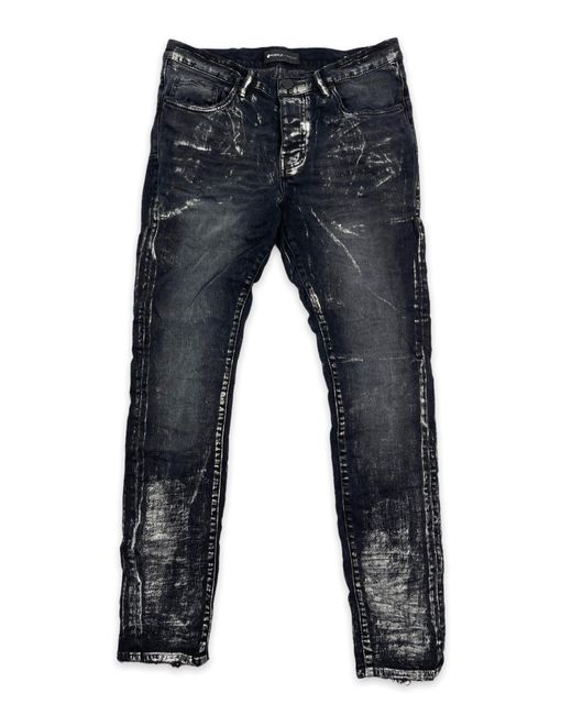 Purple Denim P001 Black Wash Metallic in Blue for Men Lyst