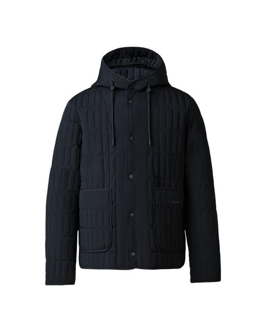 Mackage Blue Miles Light Down Vertical Quilted Jacket for men