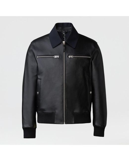 Mackage Black Knox Leather Jacket for men