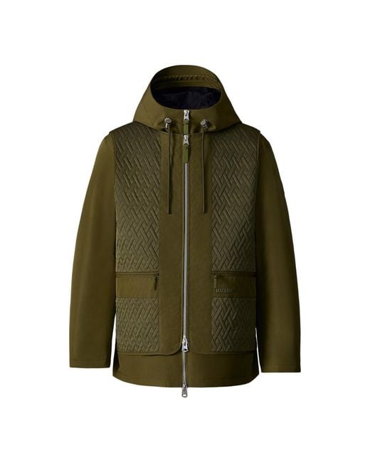 Mackage Green Diego 3-In-1 Quilted Rain Jacket for men