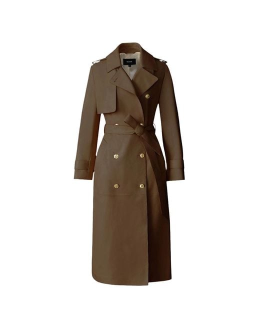 Mackage Multicolor Gael-V Maxi Leather Trench Coat