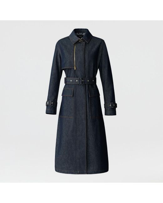 Mackage Blue India-Dnm Organic Cotton Trench Coat