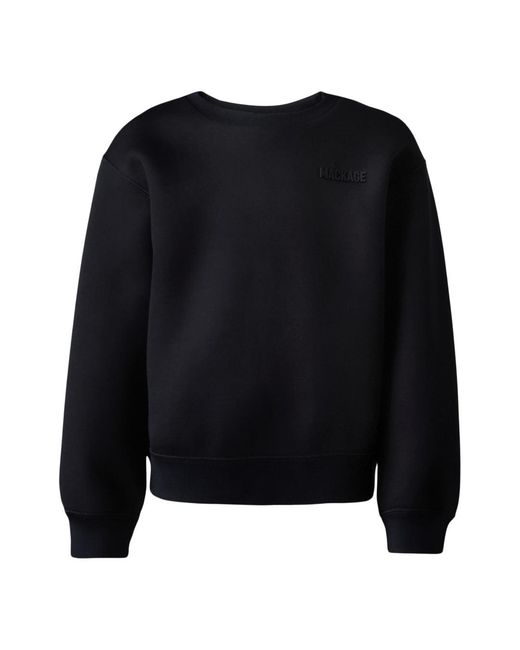 Mackage Blue Sawyer Double-Face Jersey Sweatshirt For Kids -14 Years)