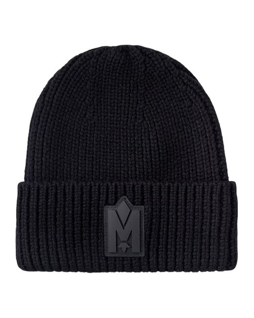 Mackage Black Jude-Wz Hand-Knit Toque With Ribbed Cuff