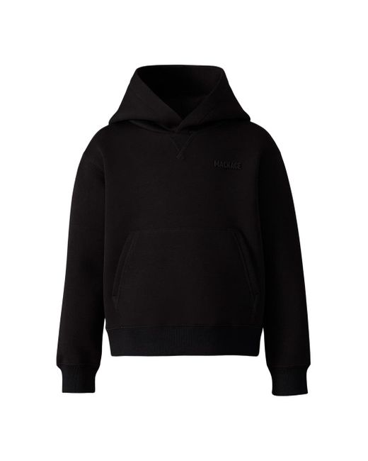Mackage Black Dru-Tr Double-Face Jersey Hoodie For Toddlers -6 Years)