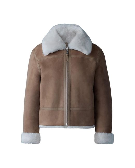 Mackage Gray Betty 2-In-1 Reversible Leather Shearling Jacket