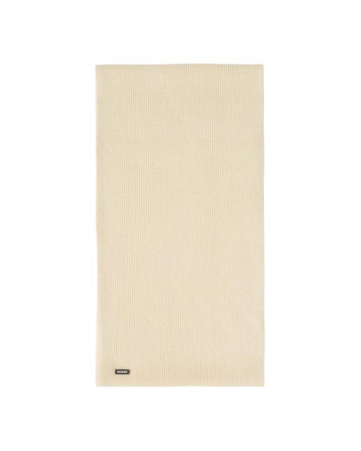 Mackage Natural Benson Rib-Knit Wool Blend Scarf