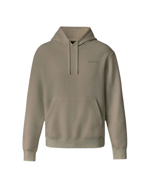 Mackage Men's Gray Kolton Double-Face Jersey Logo Hoodie