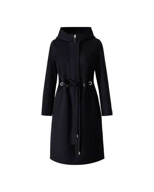 Mackage Black Blithe Handmade Wool Coat