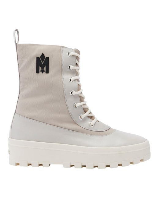 Mackage Men's Gray Hero-Mu Unlined Winter Boot With Signature Lug