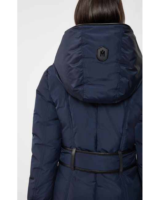 kay down coat with signature collar