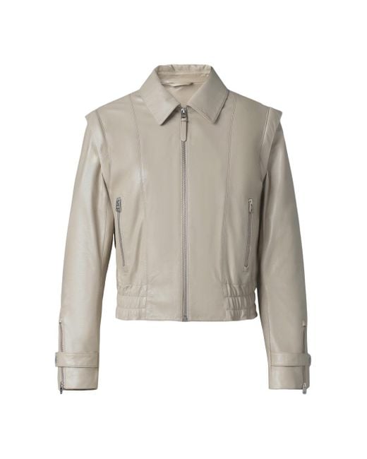 Mackage Gray Amoree 2-In-1 Panelled Leather Jacket