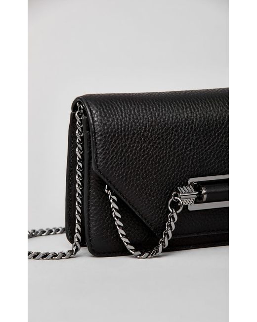 womens black leather crossbody bag