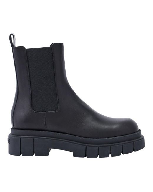 Mackage Blue Storm Shearling-Lined (R) Leather Chelsea Boot For for men