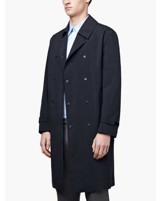 Mackintosh Synthetic Navy Nylon Trench Coat in Blue for Men - Lyst