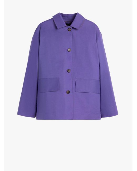 Mackintosh Zinnia Purple Bonded Cotton Jacket