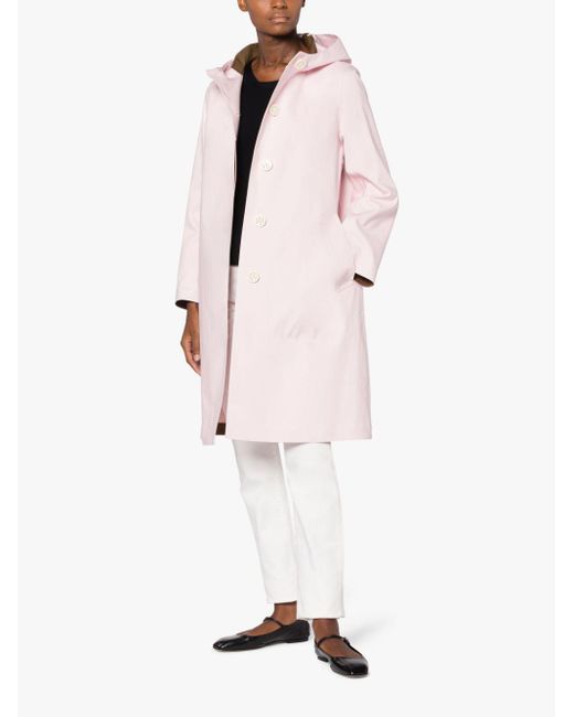 Mackintosh Watten Pink Bonded Cotton Coat