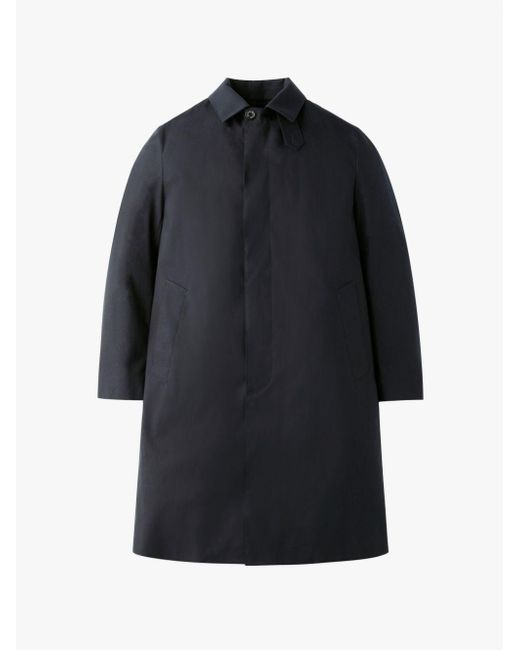 Mackintosh Blue Dunkeld Black Cotton 3/4 Coat for men