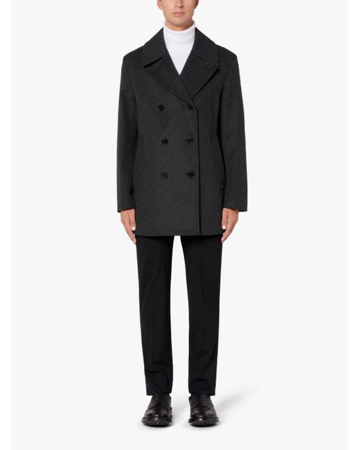 charcoal gray peacoat