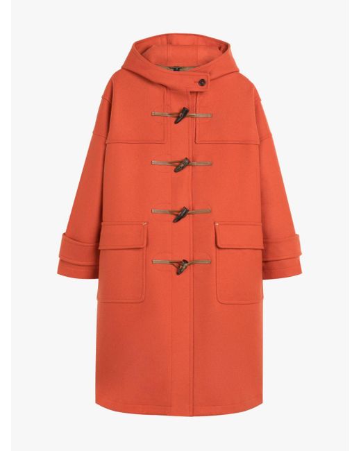 Mackintosh Orange Humbie Jaffa Wool Duffle Coat