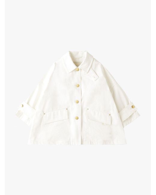 Mackintosh White Humbie Denim Jacket