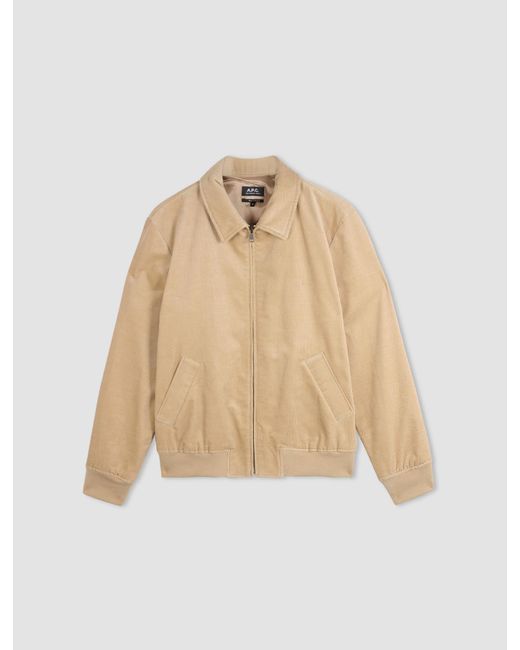 Giacca Gilles di A.P.C. in Natural da Uomo