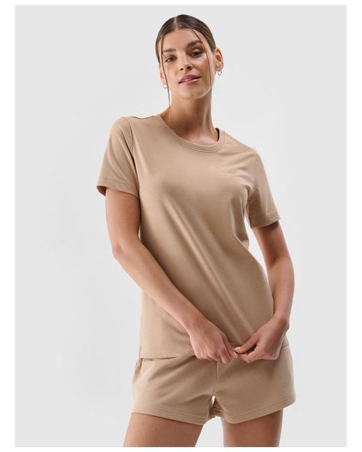 4F Natural Regular Plain T-shirt