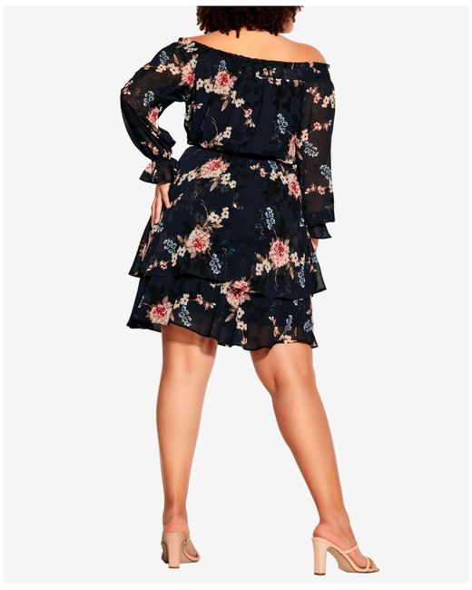 city chic ruffle dress