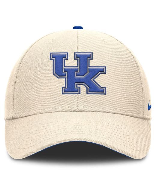 Nike White Kentucky Wildcats Rise Primetime Performance Trucker Adjustable Hat for men