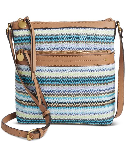 Style & Co. Natural Straw North South Crossbody Bag
