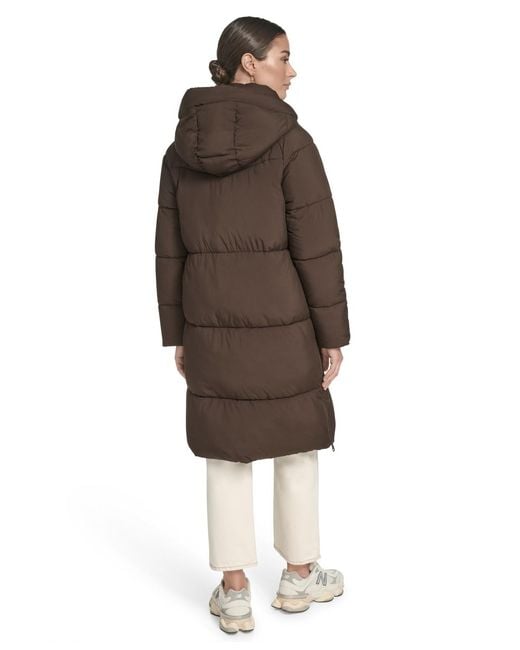 Levi's Brown Regular Mid-length Puffer Jacket